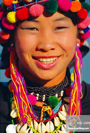 Karen girl, Kayah state, Myanmar,