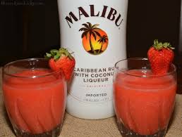 Malibu coconut rum short drinks. Strawberry Coconut Daiquiri The Cookin Chicks