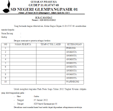 (0321)592463 kode pos 61382mojokerto,14 desember 2015nomor : Contoh Surat Mandat Mengikuti Lomba Pramuka Pengikut Surat Pramuka