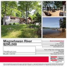 Magnetawan River Winterized Cottage With 195 Ft Water Ftge Sits On 91 Acres The Property Has Open Waterfront Property For Sale Waterfront Property 1000 Sq Ft