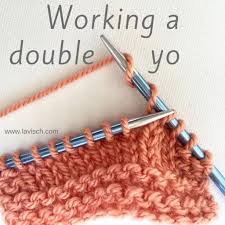 Here you may to know how to do yo in knitting. Tutorial Working A Double Yo La Visch Designs