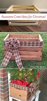 9 Creative Christmas Decor Ideas With Wooden Crates Indoor Christmas Decorations Christmas Diy Christmas Decor Diy
