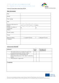 Before the observation or on the day of the observation, you need to provide your evaluator with a lesson plan. Free 4 Lesson Observation Forms In Pdf Ms Word