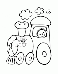 Funny Cartoon Train Coloring Page For Toddlers Transportation Coloring Pages Printables Free Wuppsy Co Train Coloring Pages Coloring Pages Applique Patterns