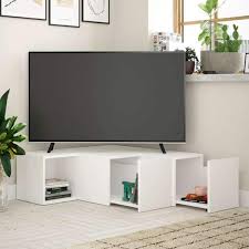 A wide variety of contemporary tv cabinets options are available to you, such as general use, wood style, and appearance. Hector Corner Tv Cabinet White Option4