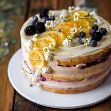 Decorated Lemon Blueberry Cake Blueberry Lemon Cake Blueberry Cake Blueberry Cake Recipes