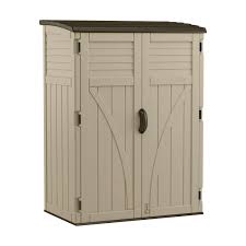 When you find yourself in search of storage shed kits for your property, there are a few things you should consider. Suncast 4 Ft W X 2 Ft D Plastic Vertical Storage Shed With Floor Kit Ace Hardware