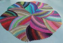 The sky is the limit! Curlicue Coverlet Pattern By Annie Dempsey Knit Rug Crochet Rug Pattern