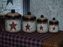 Keep your favorite ingredients within easy reach with these convenient canister sets. Farm House Rustic Primitive Star Vintage Canister Sets In Your Colors 89 99 Via Etsy Primitive Decorating Vintage Canister Sets Primitive Stars