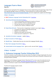 Languages Team E News Department For Education And Child