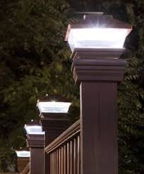 Solar Powered Light Post Tops Outdoor Deck Lighting Deck Post Lights Deck Lighting