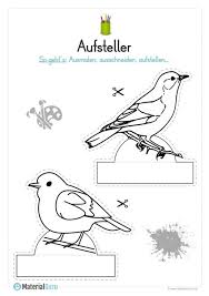 Bastelvorlagen fur herbst kostenlos ausdrucken ideen zur verwendung. Ein Kostenloser Bastel Aufsteller Zum Fruhling Auf Dem Die Kinder Zwei Vogel Ausmalen Aussc Basteln Fruhling Kinder Basteln Fruhling Fruhling Im Kindergarten