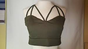 Forever 21 Bralette Crop Top Army Green New W O Tags Plus