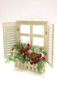 Chiccy Deco Life Eskitme Ahsap Cicekli Pencere Duvar Dekoru Dekorative Fenster Indoor Pflanzen Dekor Kleines Balkon Dekor