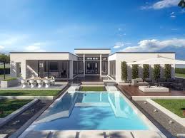 Prefab Bungalow Flat Roof Ambience 209 Fd Bien Zenker Building House Ideas Hausbaudirekt De Moderne Hausfassade Fertighaus Bungalow Haus Grundriss