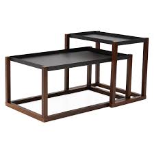 Nest the smaller table inside their larger counterpart or arrange separately for maximum table space when the company's coming. Nesting Tables To Help You Design A Layered Living Room Apartment Therapy