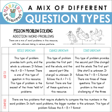 Once the students understand the concept of determining the unknown number, i hand out missing numbers worksheet for them to complete. First Grade Addition Subtraction Word Problems Bundle 1 Oa 1 Markers Minions