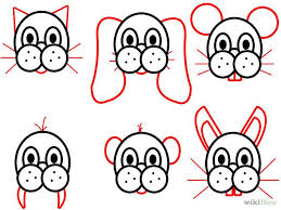 How To Draw Cartoon Animal Faces Easy Animal Drawings Cartoon Drawings Of Animals Simple Cartoon