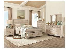 Shop bedroom sets from nebraska furniture mart. Rock White Wash Platform Storage Bedroom Set Queen Nader S Furniture