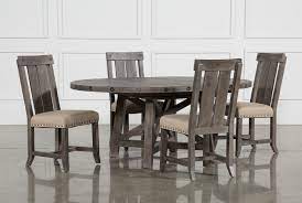 Check spelling or type a new query. Jaxon Grey 5 Piece Round Extension Dining Set With Wood Chairs Living Spaces