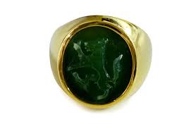 Wolf Ring Hand Carved Canada Jade Genuine Gemstone Gold Plated Etsy In 2020 Wolf Ring Gemstone Gold Mens Rings For Sale