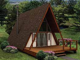 1 bedroom house plans work well for a starter home, vacation cottages, rental units, inlaw. A Frame Cabin Plan Small Cabin Floor Plan House Plans And More