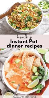 Instant pot tuscan white bean soup: Healthy Instant Pot Recipes Easy Dinner Ideas Fannetastic Food