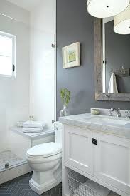 Since the gray accent tile is a warm grey, it blends well with the taupe color found in the paper pattern. Grey White And Red Bathroom Ideas Trendecors