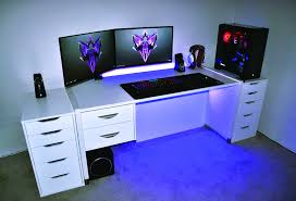 The dualshock 4 controllers are color coded: Finest Gaming Setup 4000 Made Easy Pc Gaming Setup Gaming Setup Ps4 Gaming Room Setup