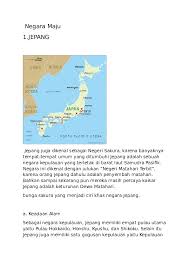 Jepang adalah negara kepulauan dengan total lebih dari 6800 pulau 3. Doc Negara Maju Silva Nurulaini Academia Edu