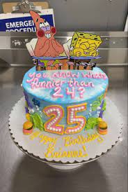 SpongeBob Cake | Spongebob birthday cake, 25th birthday cakes, Funny  birthday cakes