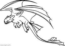 Show your kids a fun way to learn the abcs with alphabet printables they can color. Flying Night Fury Coloring Page Coloringall