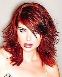 Choppy Layered Red Hairstyle Medium Length Hair Styles Medium Hair Styles Hair Styles