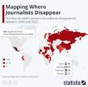 Mapping Where Journalists Disappear : r/MapPorn