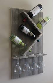 The handle creates a point of symmetry and makes it easier to carry everywhere you go. Wine Bottle And Glass Wine Holder Rustic Wall Wine Rack Wine Rack Wall Mounted In 2020 Diy Wine Glass Wine Rack Wall Diy Wine Glass Rack
