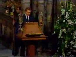 Tony blair sits down for an exclusive interview with abc's christiane amanpour. Princess Diana S Funeral Part 16 Tony Blair And Elton John Youtube