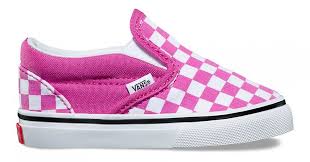Black And White Checkered Vans Kids Vans Toddler Classic Slip On Checkerboard Raspberry Rose True White Vans Vans Classic Slip On Sneaker Vans Toddler
