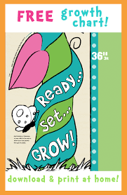 free printable growth chart can print in sections or take