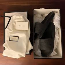 Gucci Shoes Gucci Logo Rubber Slide Sandal Poshmark You will be charged in € i. gucci logo rubber slide sandal