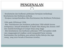 Check spelling or type a new query. Pengenalan Kepada Osh Di Malaysia 2 Kavin