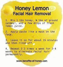 Easy Face Mask Recipes For Different Skin Types Benefits Of Honey Lemon Facial Facial Hair Removal Hair Removal Diy