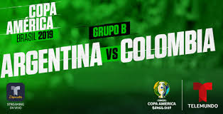 16/06/2019 copa america game week 1. Copa America Brasil 2019 Argentina Vs Colombia Por Telemundo