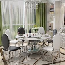 I love glass dining tables. Stainless Steel Dining Room Set Home Furniture Minimalist Modern Glass Dining Table And 4 Chairs Mesa De Jantar Muebles Comedor Dining Room Sets Aliexpress