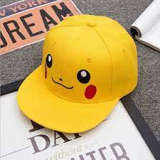 Pokemon Pikachu Cute Anime Yellow Hip Hop Hat Cap Snapback Pokemon Pikachu Cute Anime Yellow Hiphop Hat Dad Hats Baseball Caps Pikachu Hat Pokemon Cap