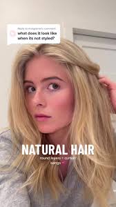 Replying to @nivisplanet my hair is naturally wavy but if I let it air dry  this is what it looks like naturally! The curtain bangs still look killer  w/o styling I think. #curtainbangs #90slayers ...