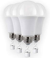 For recessed or covered light fixtures, excess heat buildup can cause light bulbs to burn out. Rechargeable Led Light Bulbs With Battery Backup Emergency Led Bulb Pack Of 4 Led 60 Watt Bulb Amazon Com