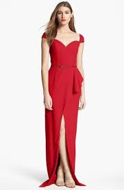 Black Halo Eve Laurel Berman Prestige Draped Peplum Gown Peplum Gown