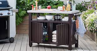 Keter unity xl resin serving station all weather plastic and. Keter Unity Xl Entertainment Bbq Storage Table Only 116 73 Shipped Regularly 240 Hip2save