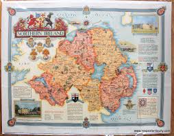 Northern Ireland Antique Maps And Charts Original