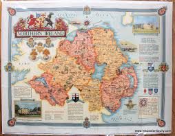 northern ireland antique maps and charts original